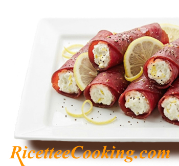 Involtini di bresaola alla ricotta
